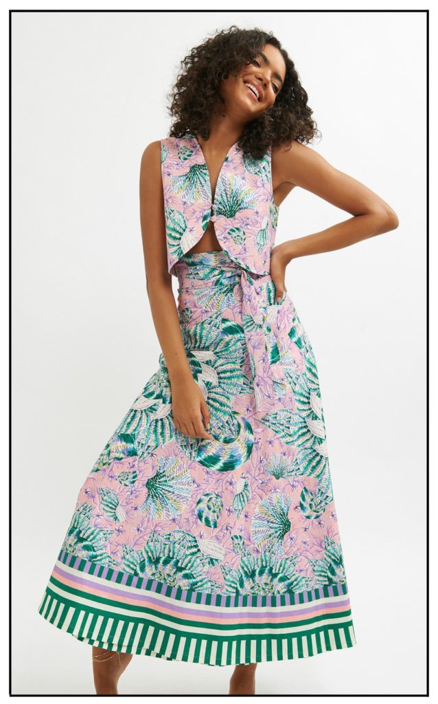 boho floral print dress