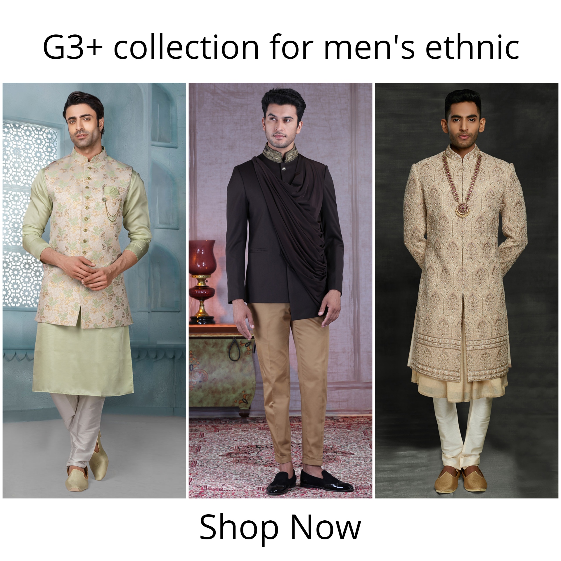 G3+ men's wedding outfit collection