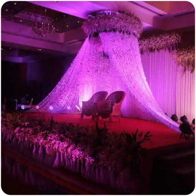 stage decoration for wedding