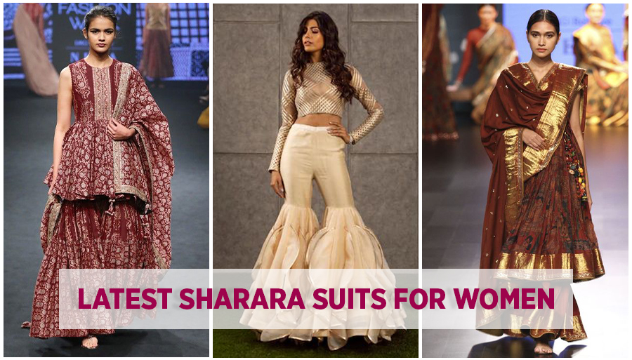 trendy sharara suits