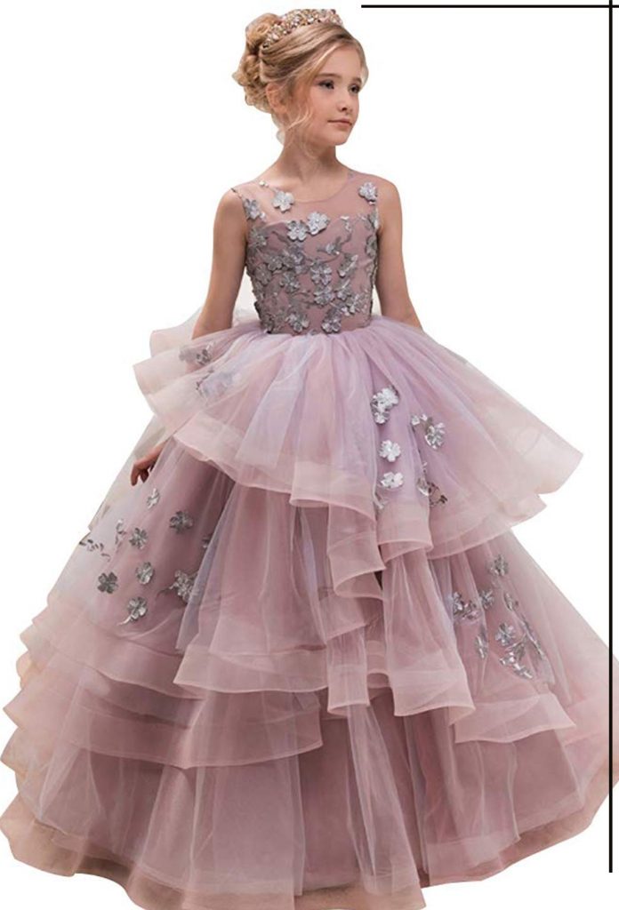 Girls Princess Ball Gown Dress