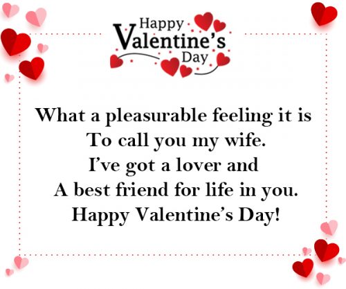 Valentine's Day Poem For Wife