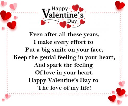 Valentine's Day Poems For Wife