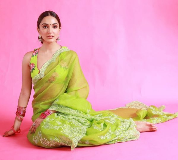 organza saree