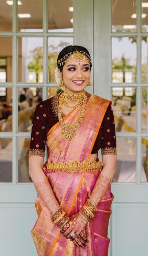 south indian saree for bride