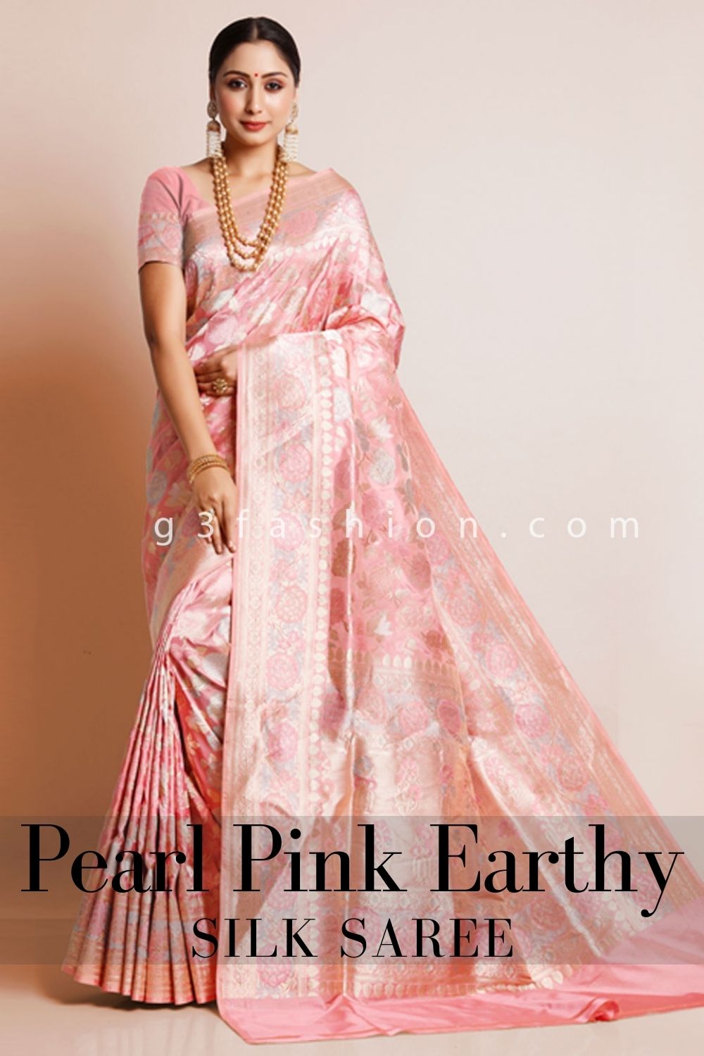 pink silk saree for weddings