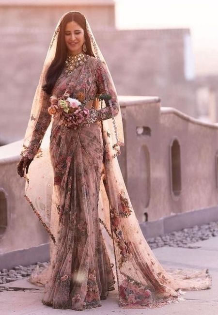 katrina kaif sabyasachi saree | katrina kaif pre wedding saree