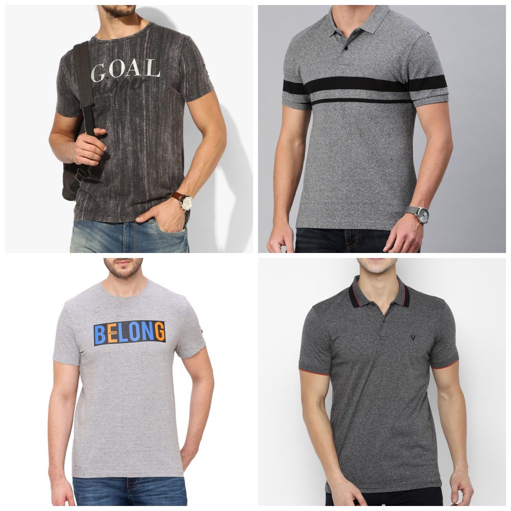 mens t shirts in grey