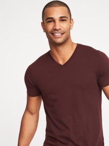 V-neck mens t-shirt