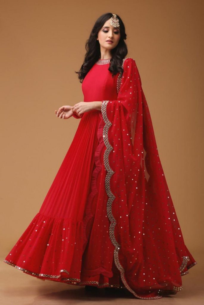 red gown for valentines day