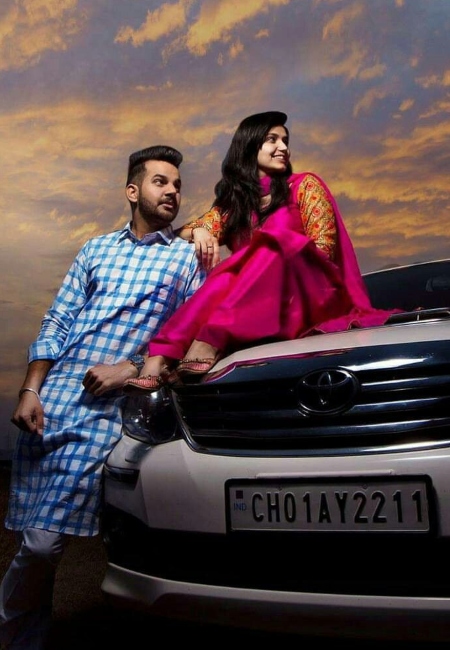 Stylish Model Poses with Car | Fashion Photography