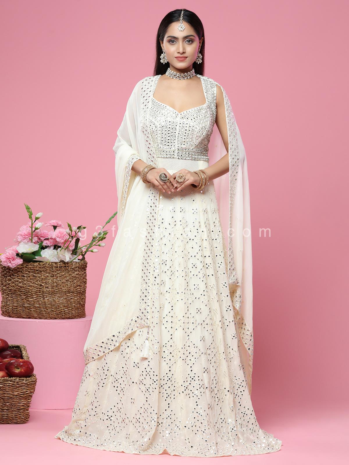 wedding look anarkali suit