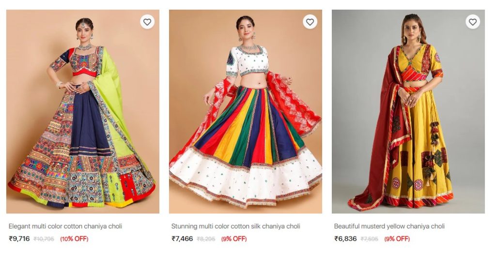 Shop Navratri Lehenga choli at G3+Fashion