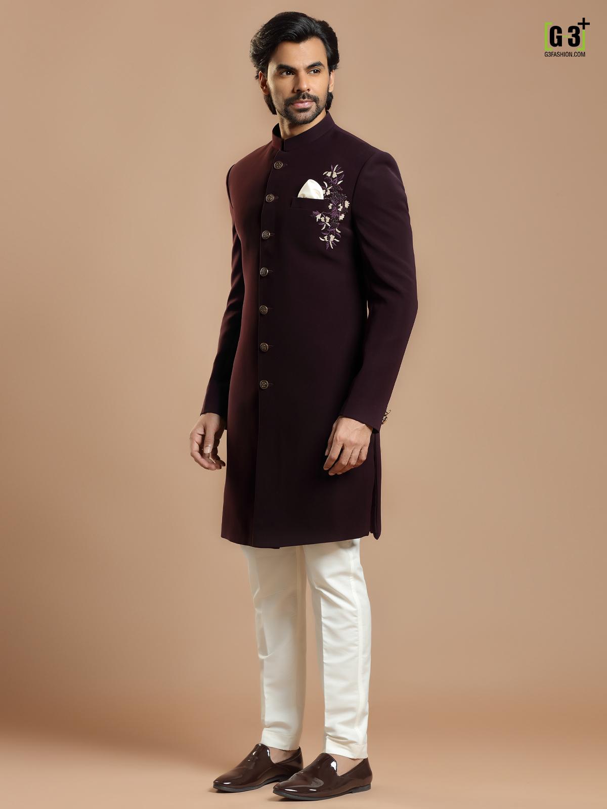 nawabi style indowestern for eid attire for men