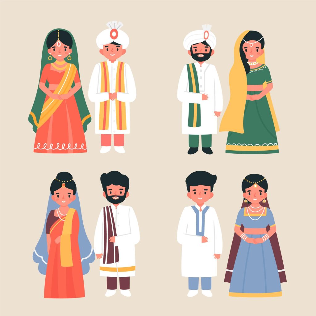 Bride & Groom Wedding Outfits According To Indian States — G3+ Fashion