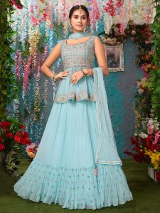 peplum style lehenga