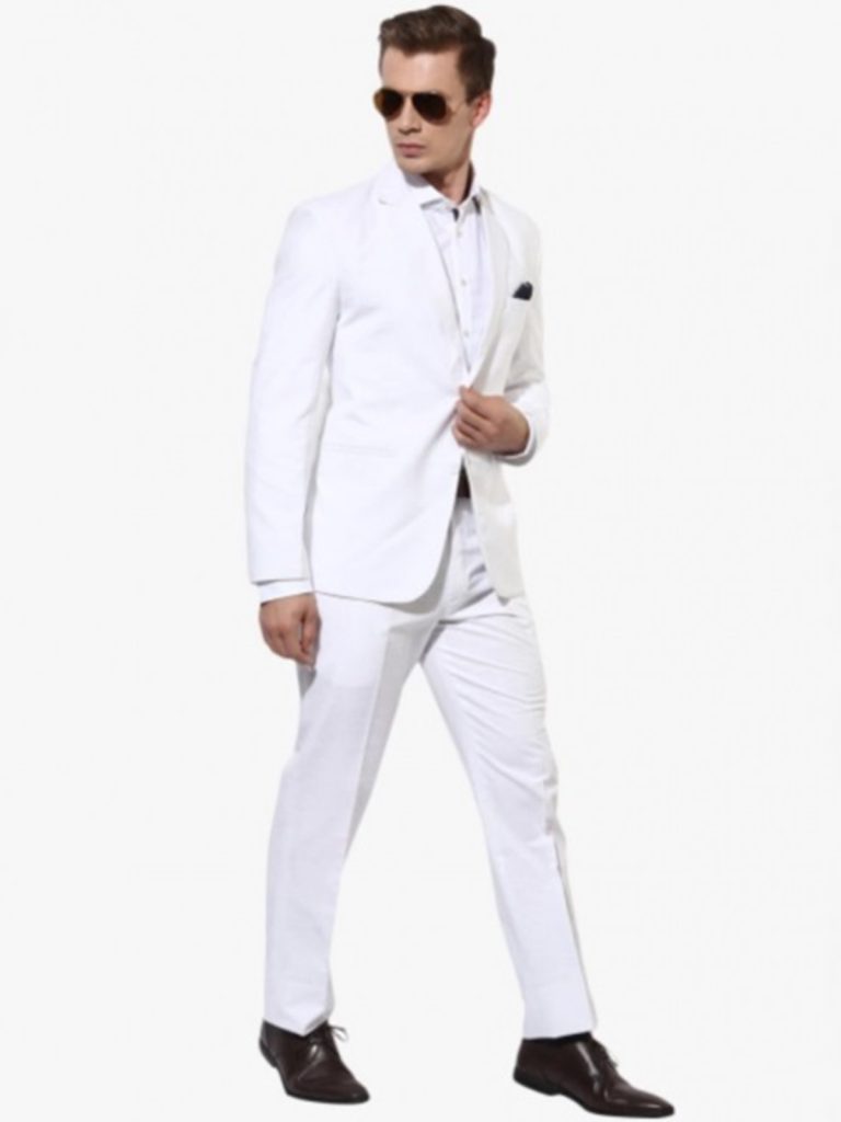 All White Blazer Ensemble