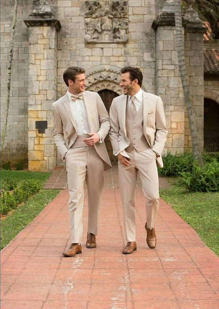 Ivory Tuxedo Suits For Men