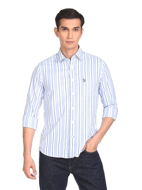 Striped Light Blue Color Shirt