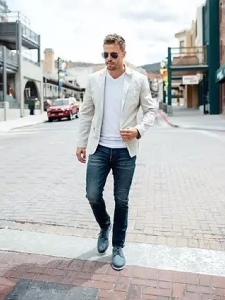 All white blazer outfit hotsell