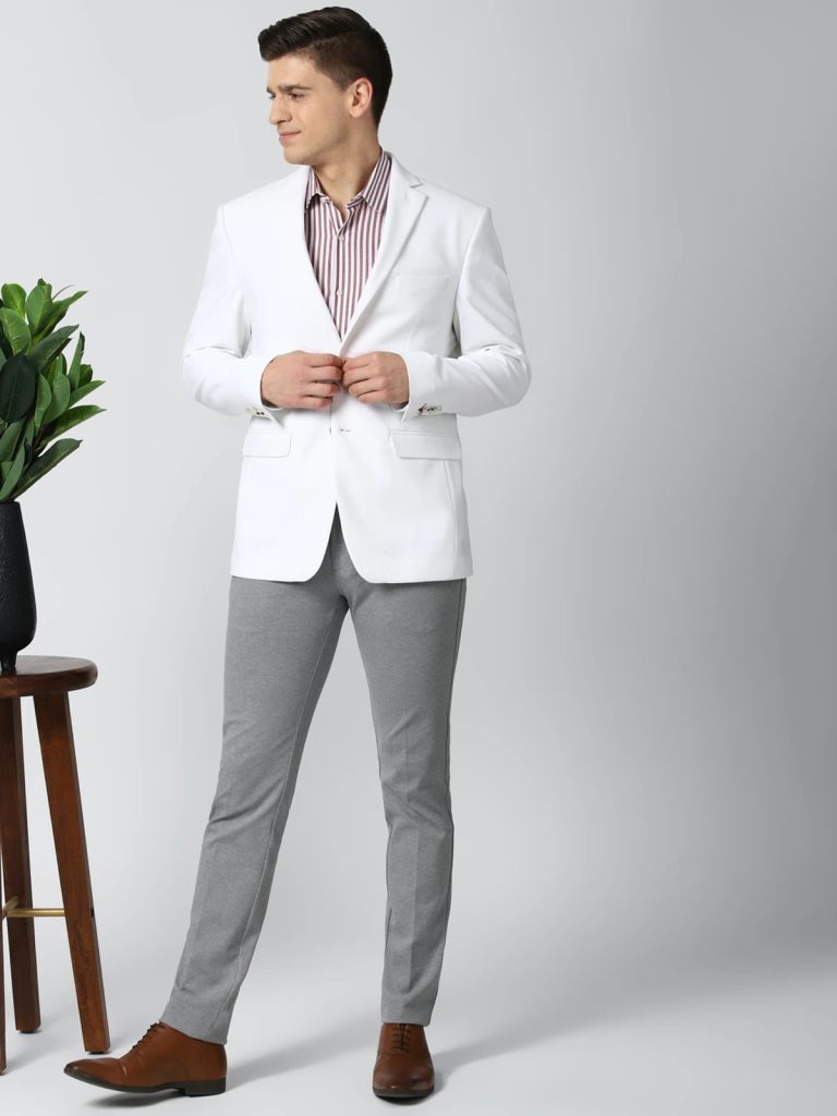 White Blazer with Trousers