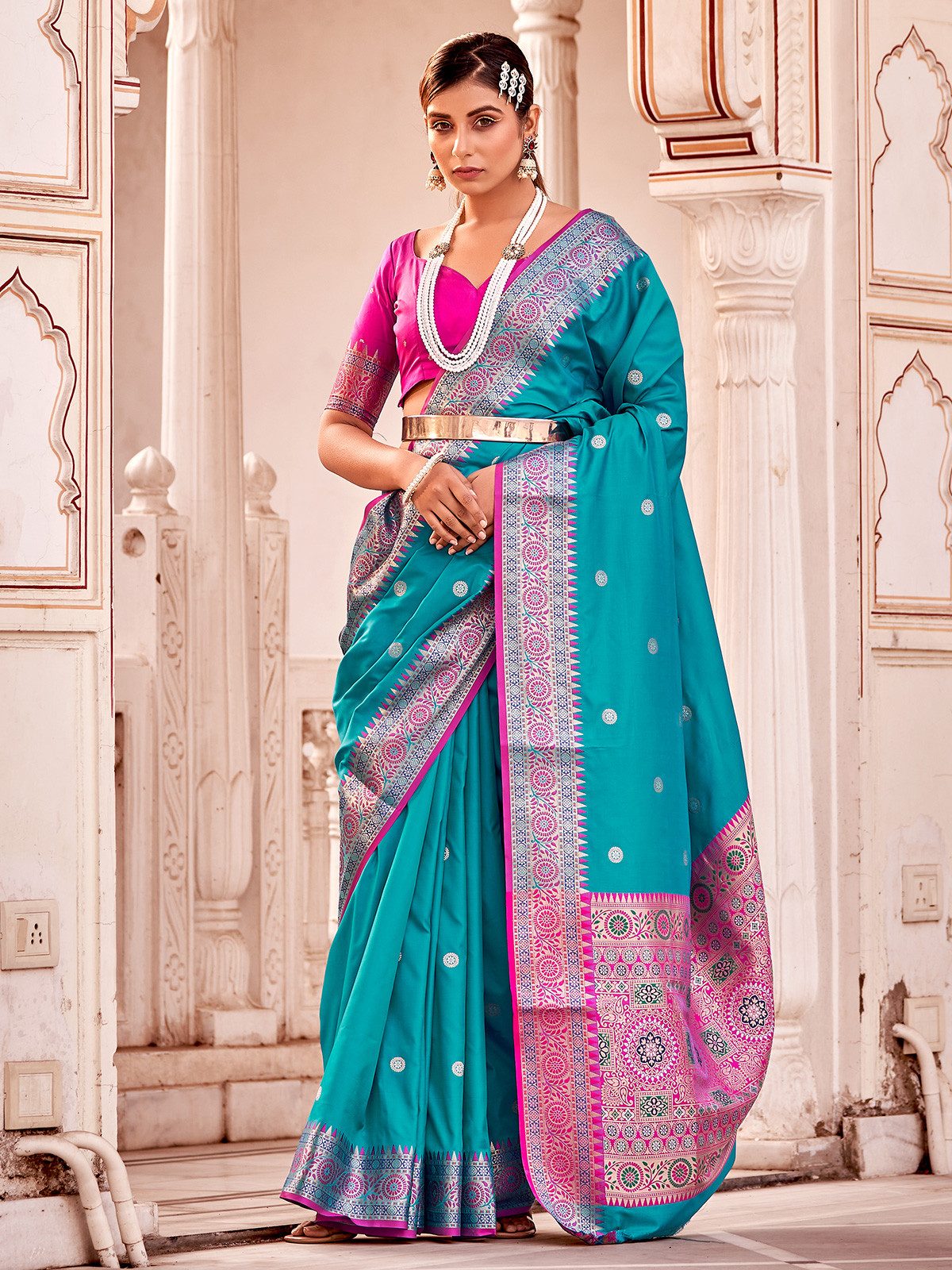 Meenakari Banarasi Silk Saree Styles