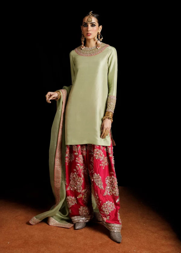 normal length kameez and narrow salwars