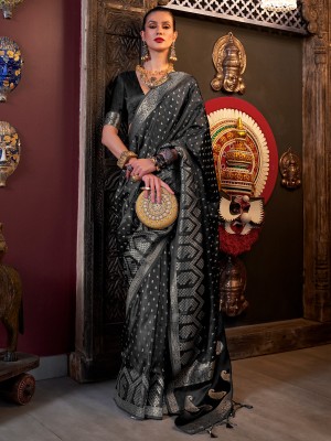 Black Saree for Farewell Party