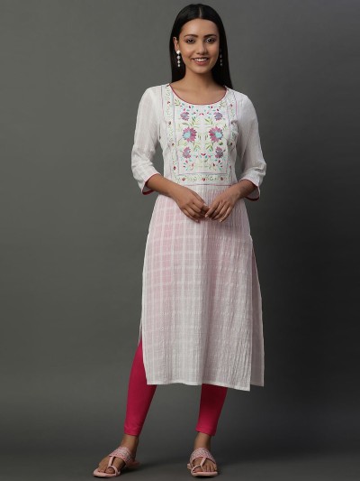 Thread Embroidered Kurtis in Trend