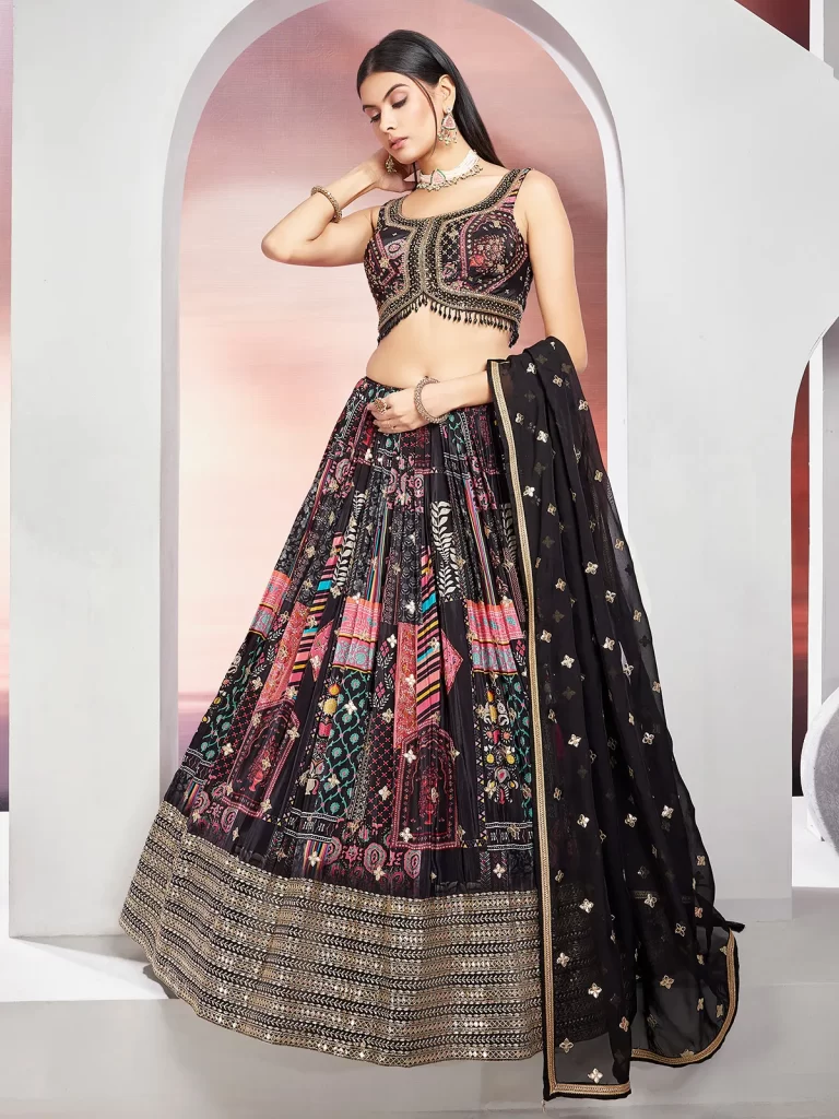 Black and Bold Lehengas