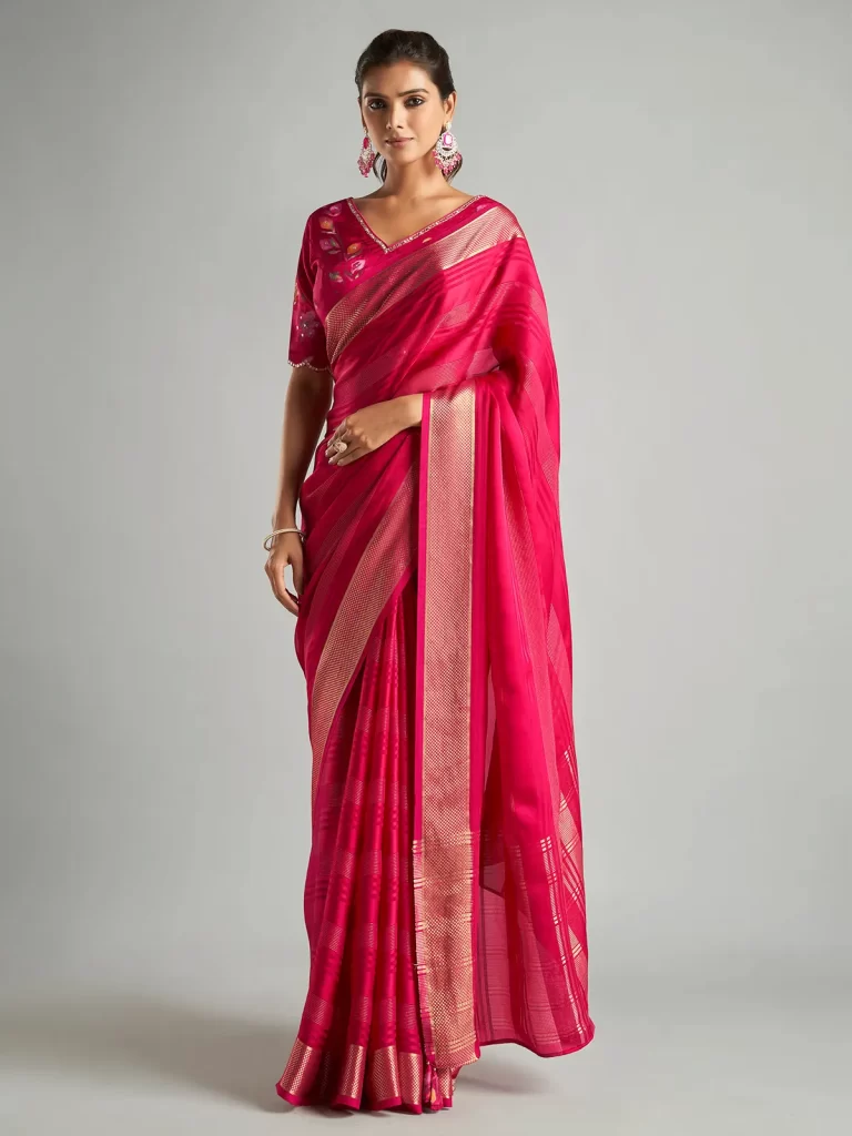 Ready-Made Blouse Designer Sarees