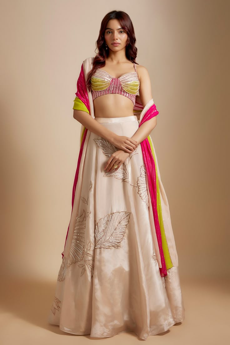 Light fabrics in lehengas 