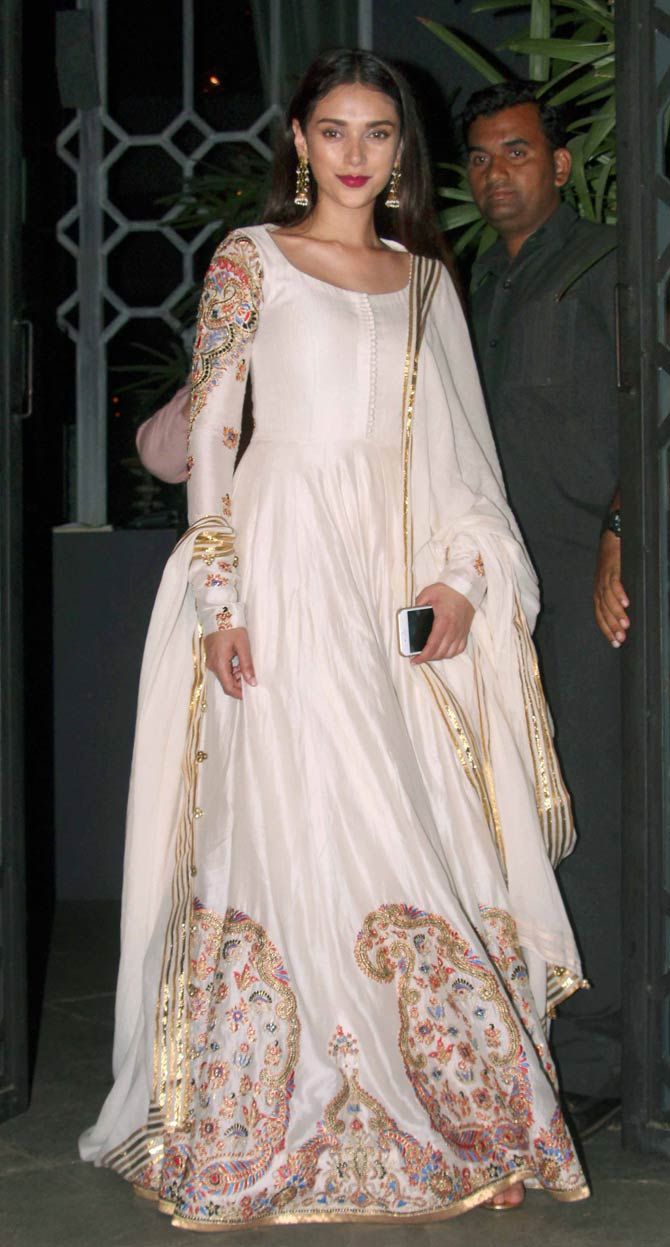 White Anarkalis Dresses