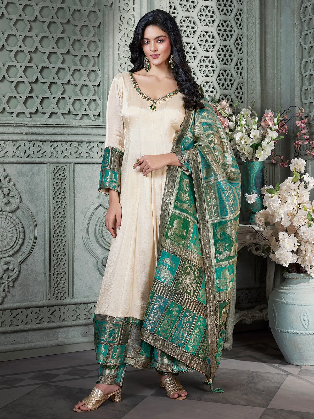Silk salwar kameez